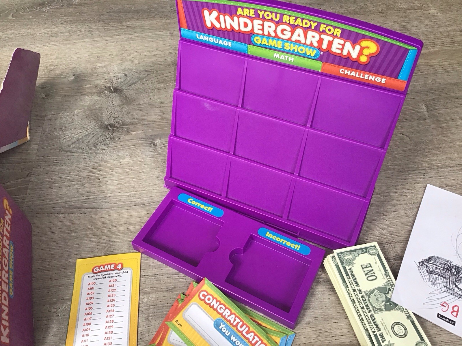 Lakeshore ARE YOU READY FOR KINDERGARTEN? Game Show Learning Toy #AA880