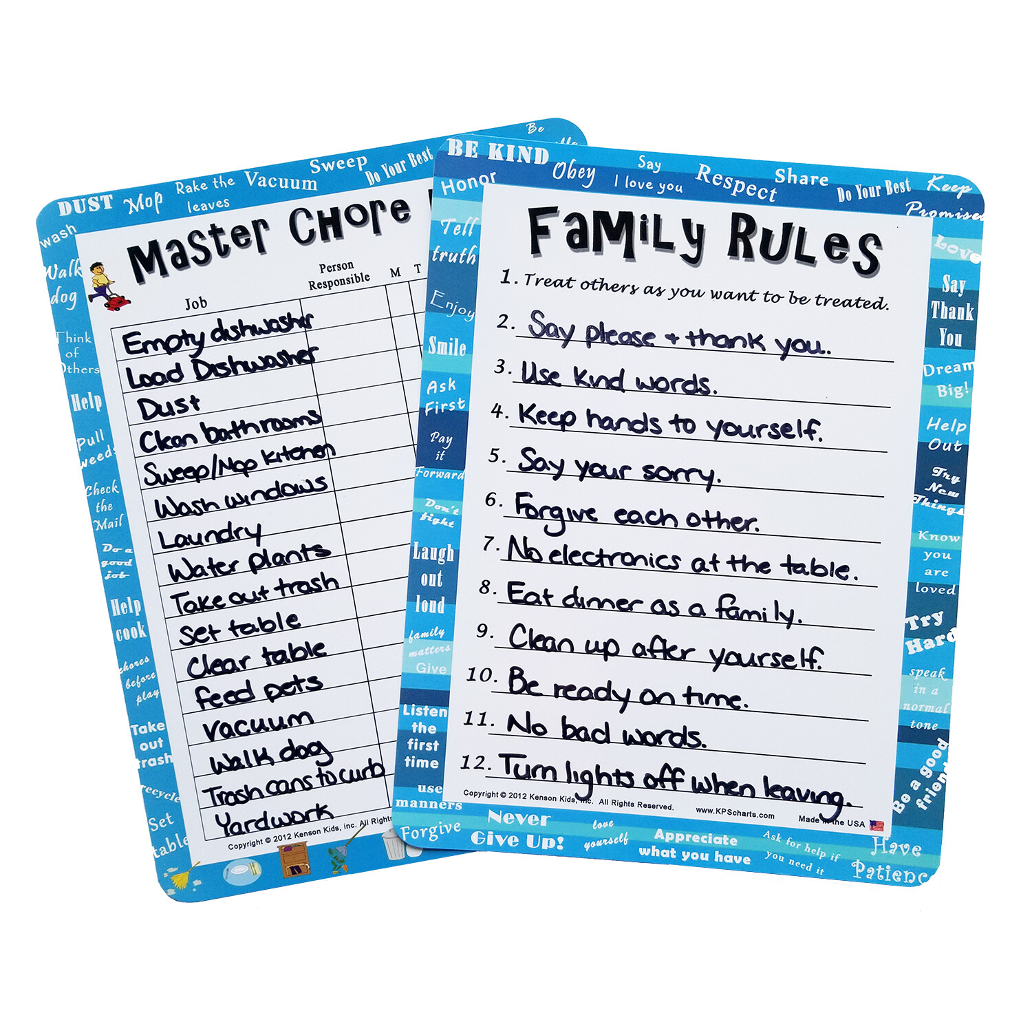 2 Kids On Track! Responsibility & Behavior System for tweens checklist 8+ chores