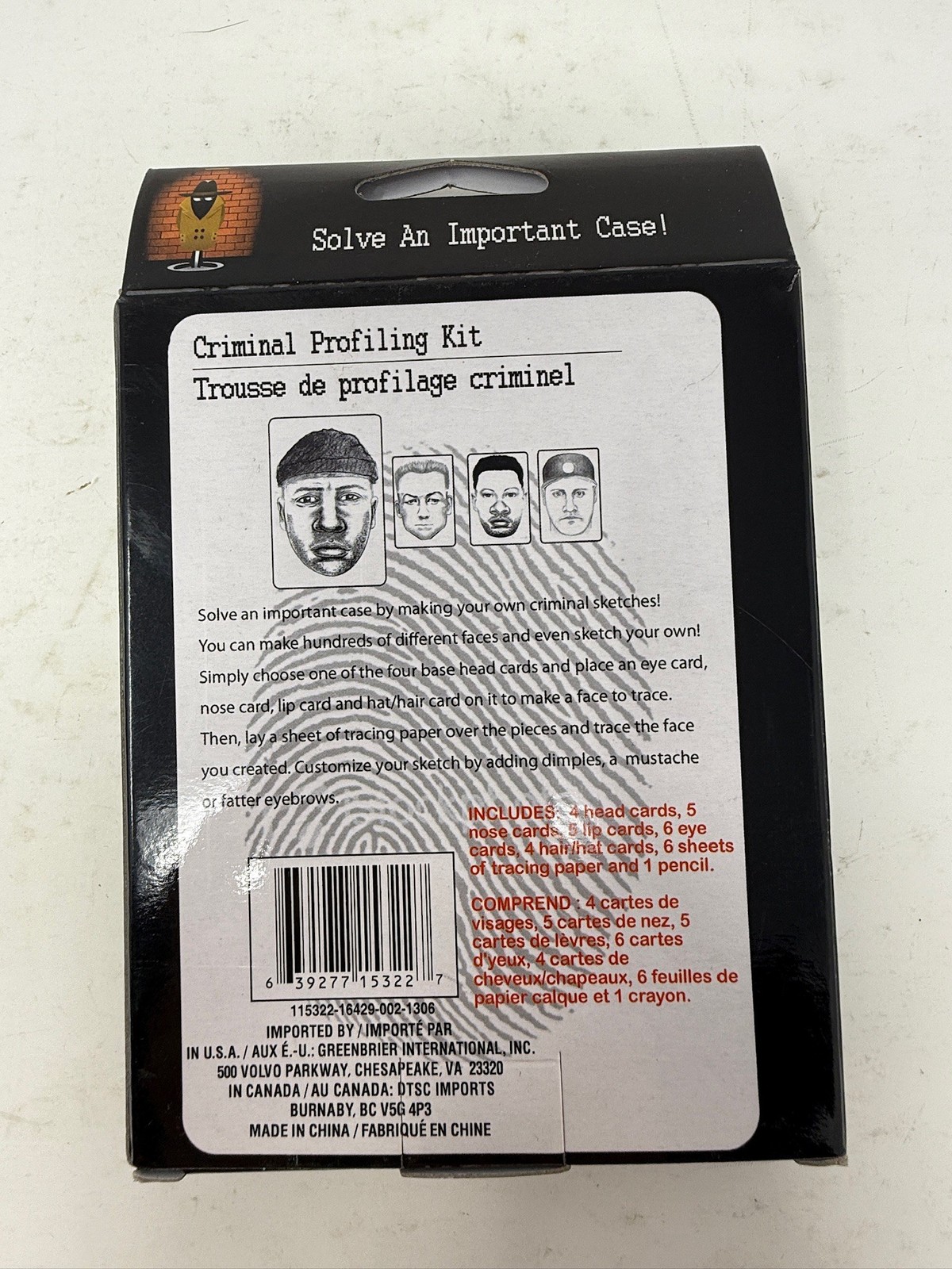 Secret Detective Criminal Profiling Kit 31 Pc New