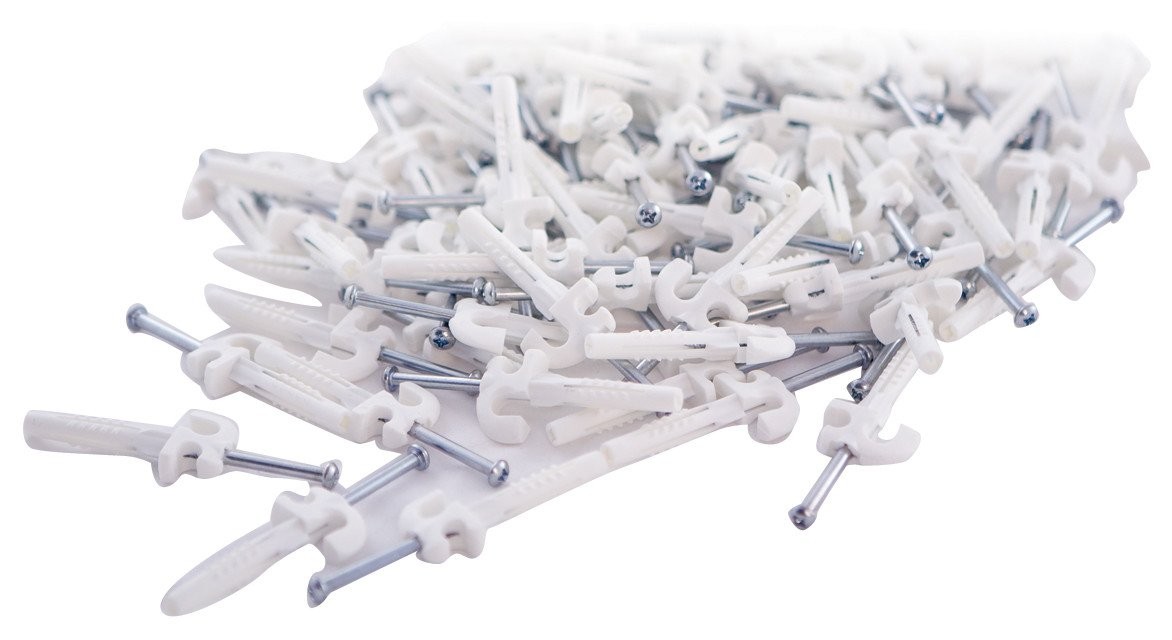 Organized Living Plastic/Steel Versa-Clips with TriLock II Anchor 100 pk