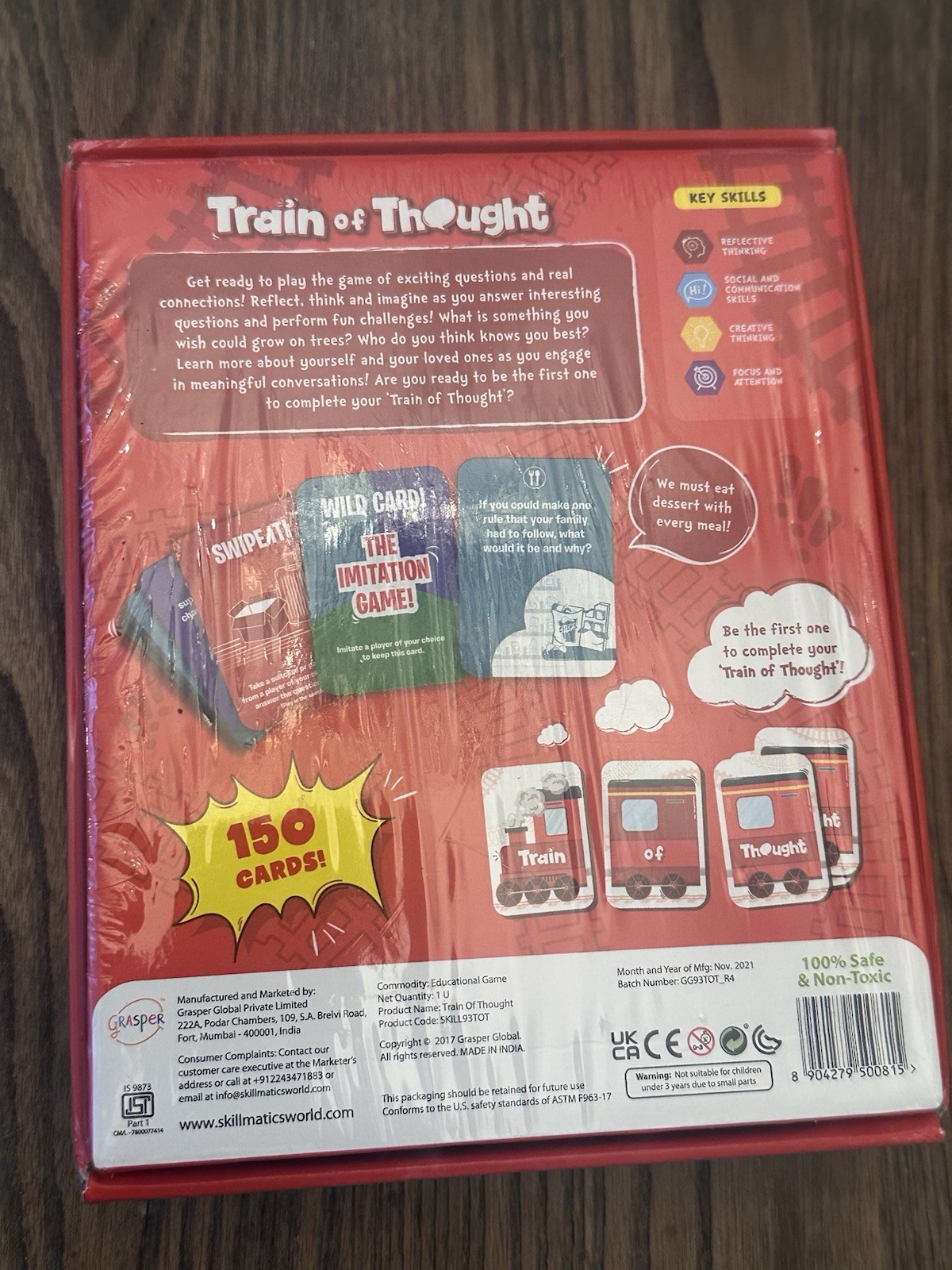 Train of Thought Card Game Travel & Family Game for 6 +Year up. Skillmatics