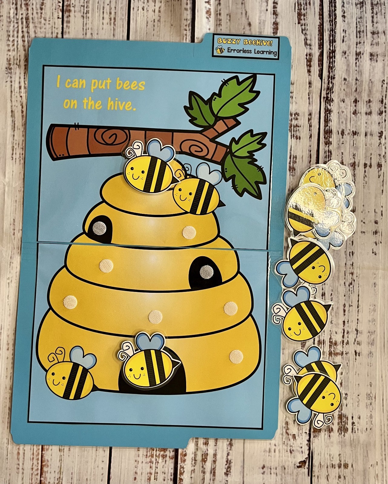 Errorless Learning File Folder Game Buzzy Beehive Special Education Autism Sprin