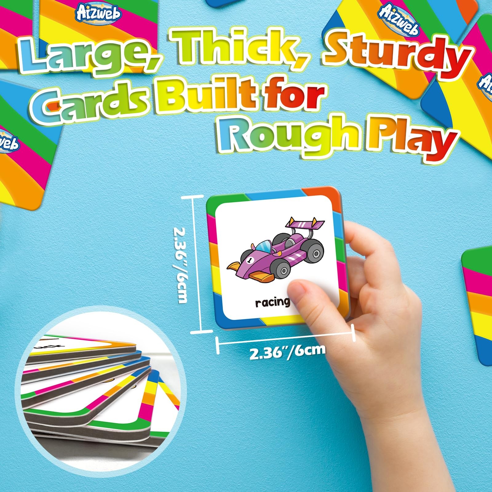 Aizweb Match Game,Memory Game, Vehicle 48 Pcs Toddler Card Games for Kids Age…