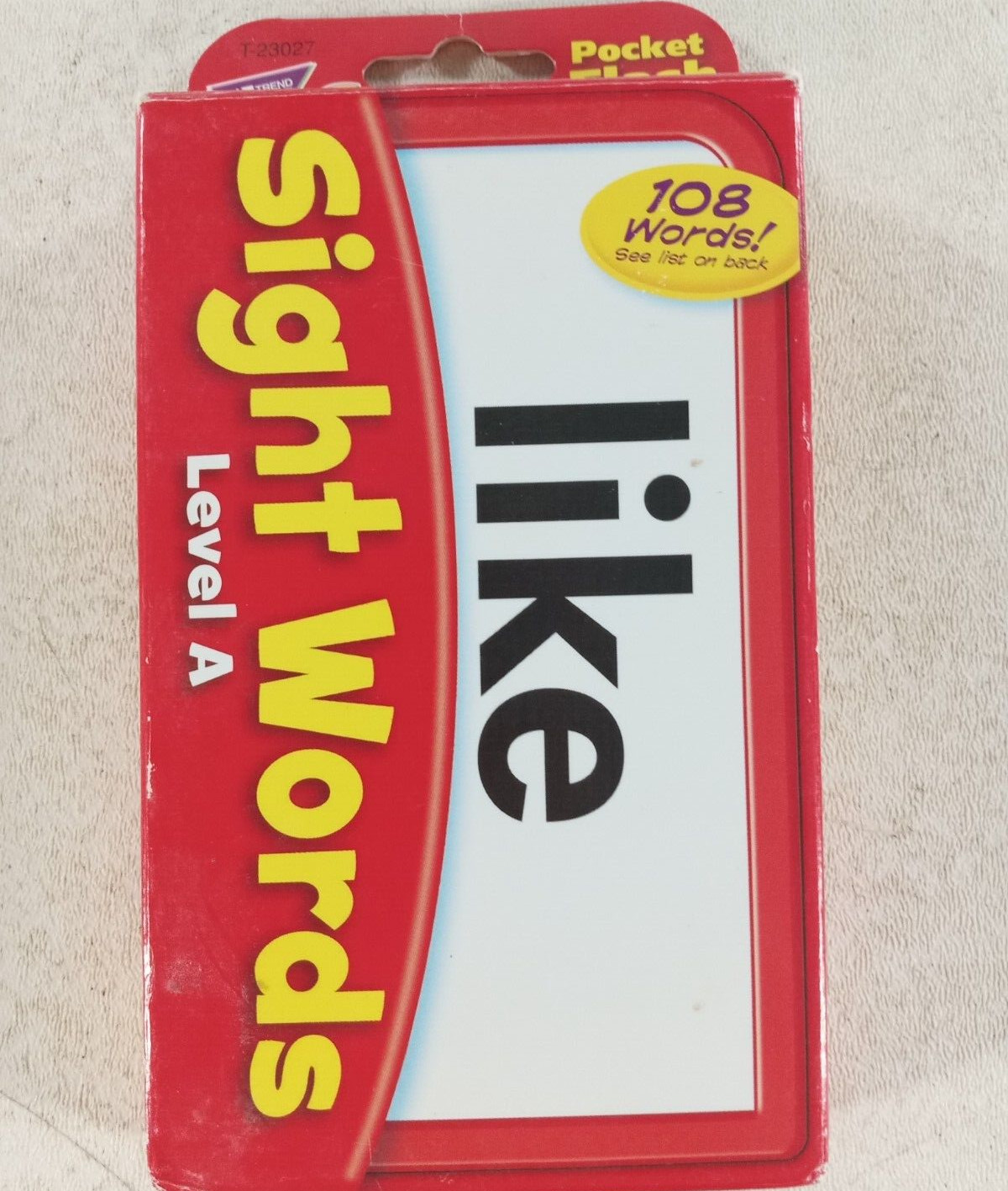 Sight Words Pocket Flash Cards Level A