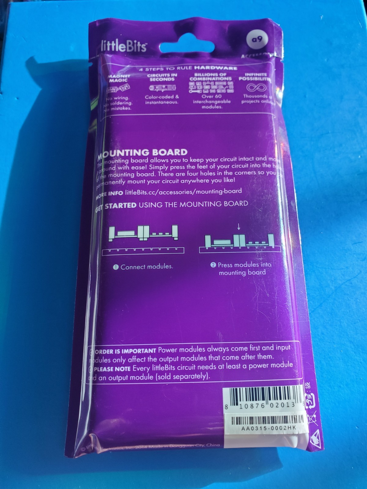 NEW Factory Sealed littlebits Mounting Board a9 comes with 2 boards