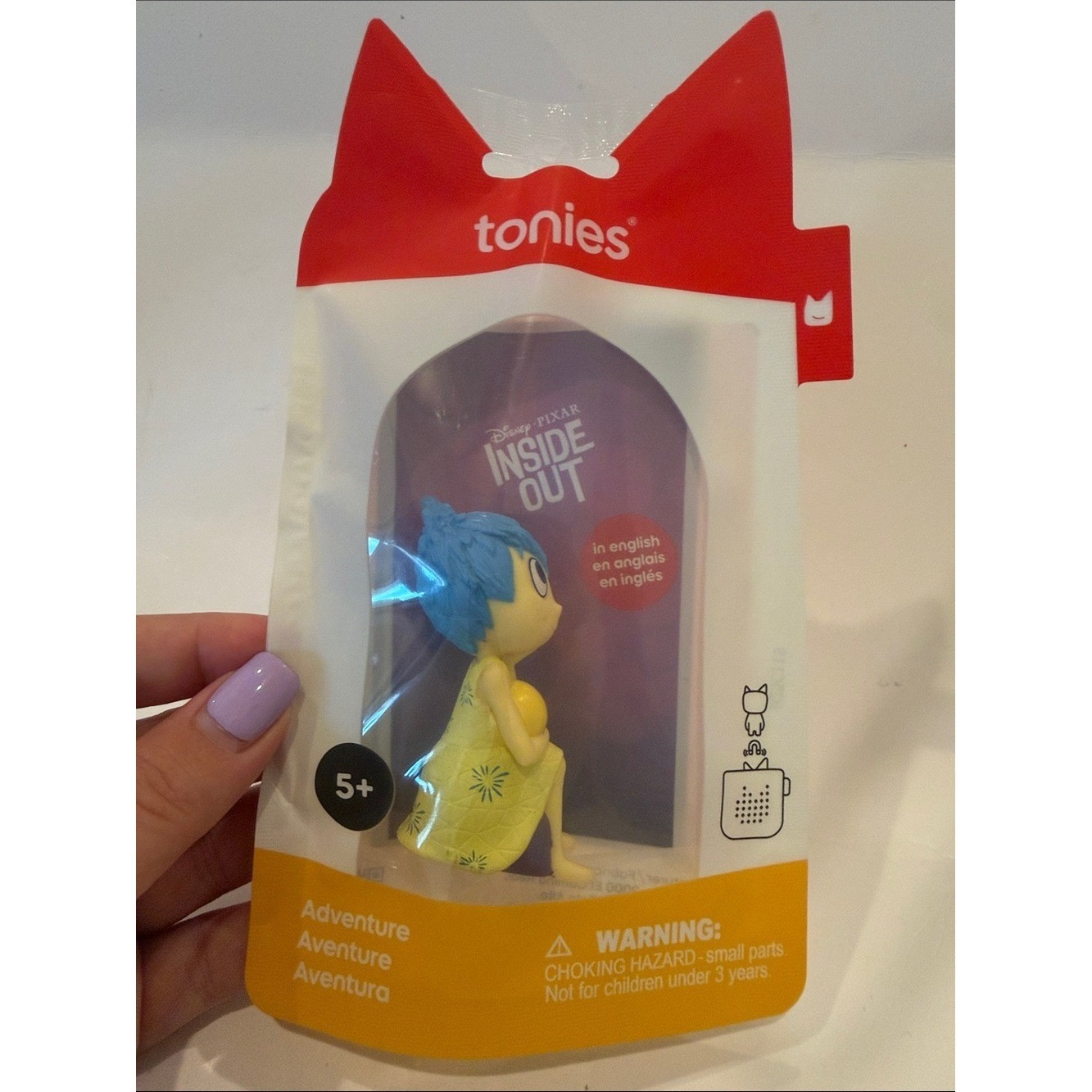 NWT Tonies Disney Pixar Inside Out Joy Figure – Yellow Dress, Blue Hair