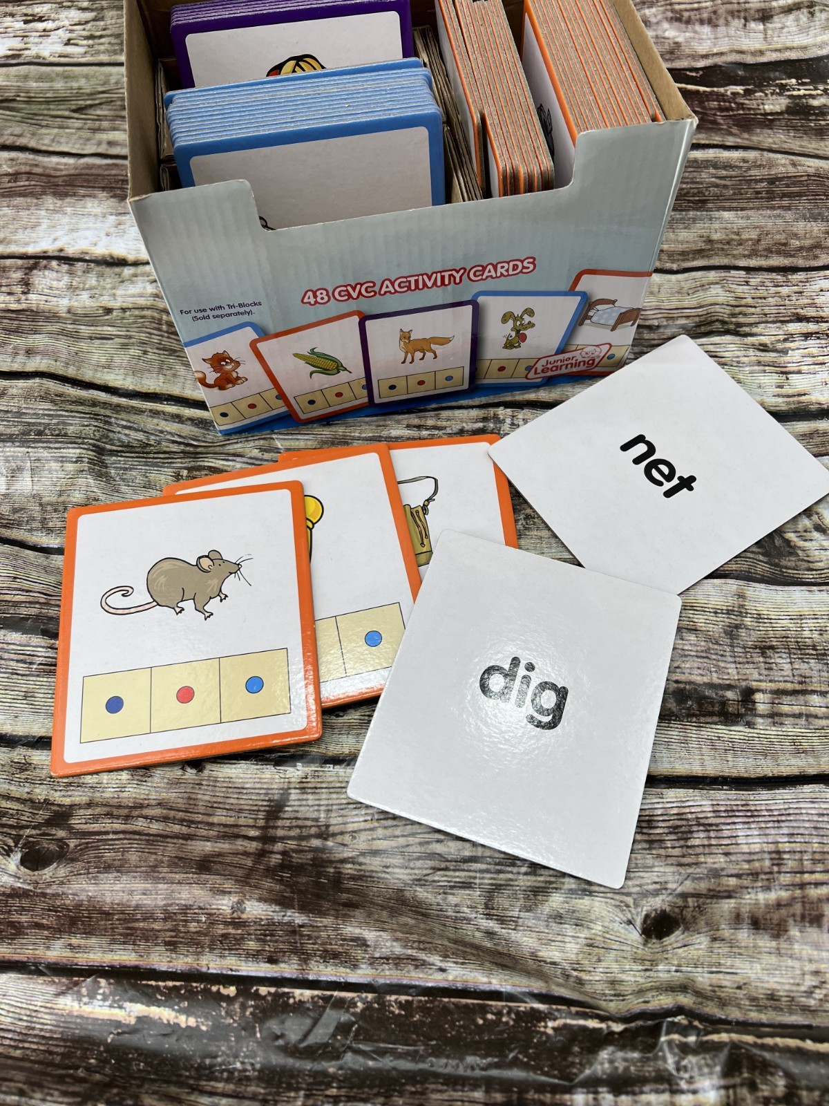 Junior Learning CVC Builders Activity Cards Excellent Condition