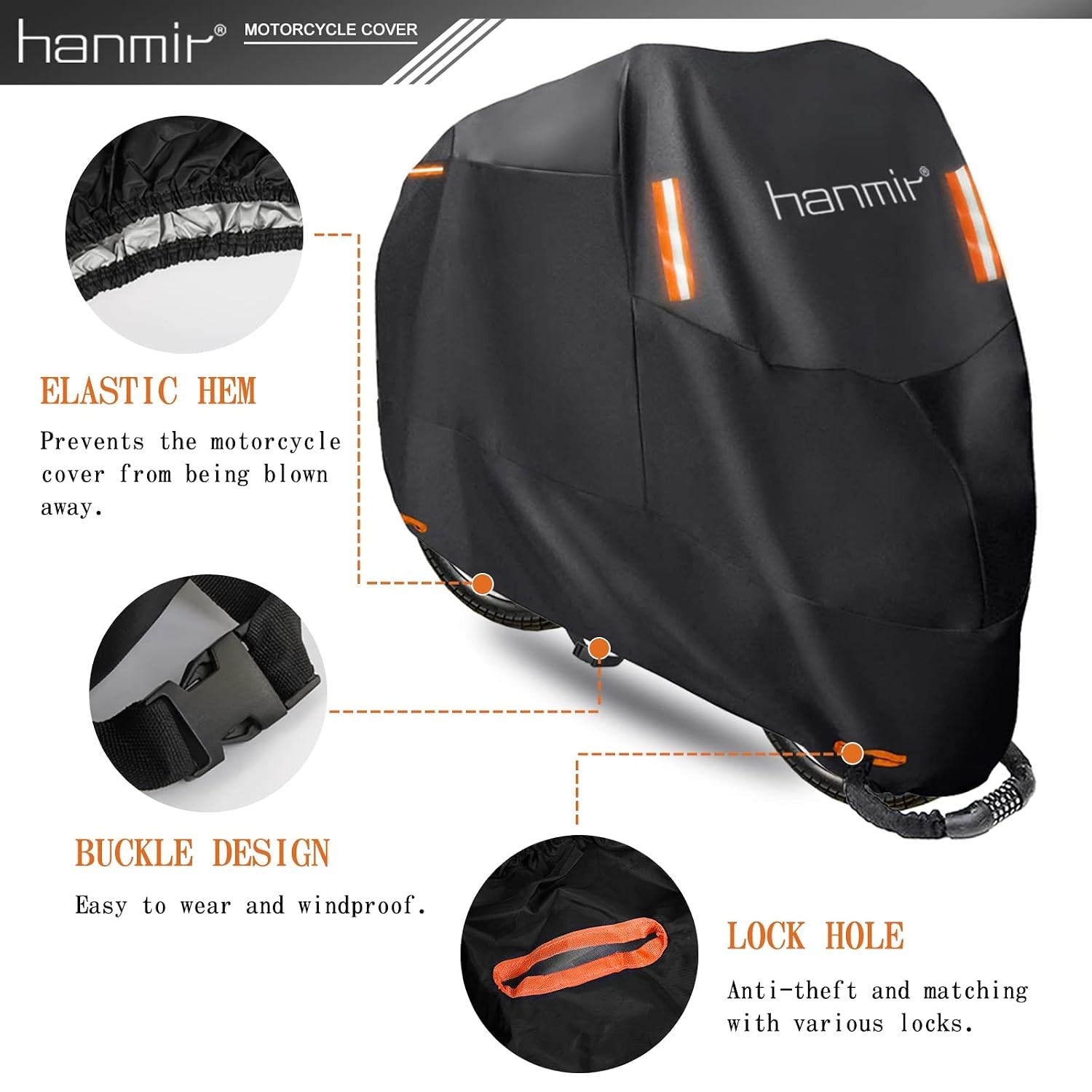Motorcycle Waterproof Cover All Season Universal Outdoor Storage Protection