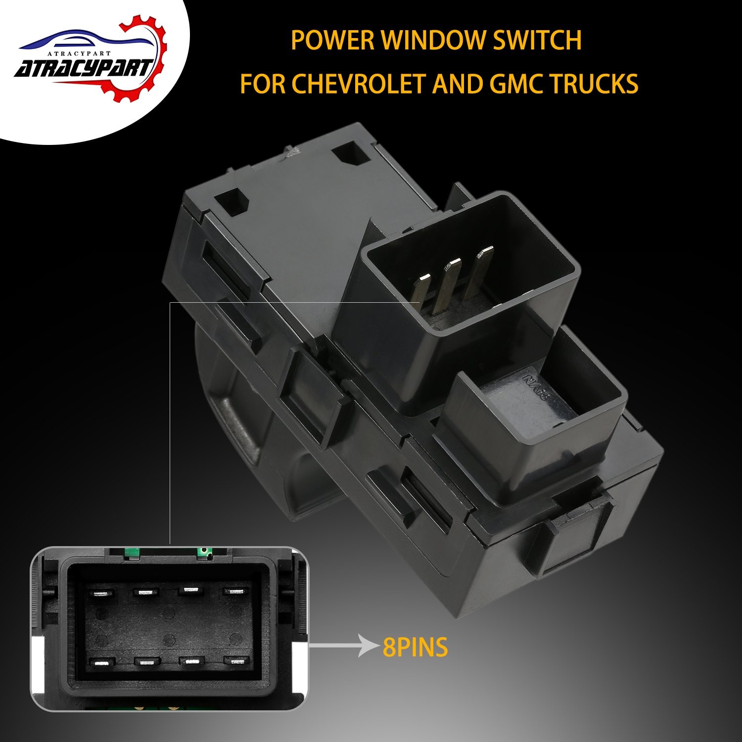 2006-2015 Chevy Silverado GMC Sierra Passenger Window Switch Assembly Fit