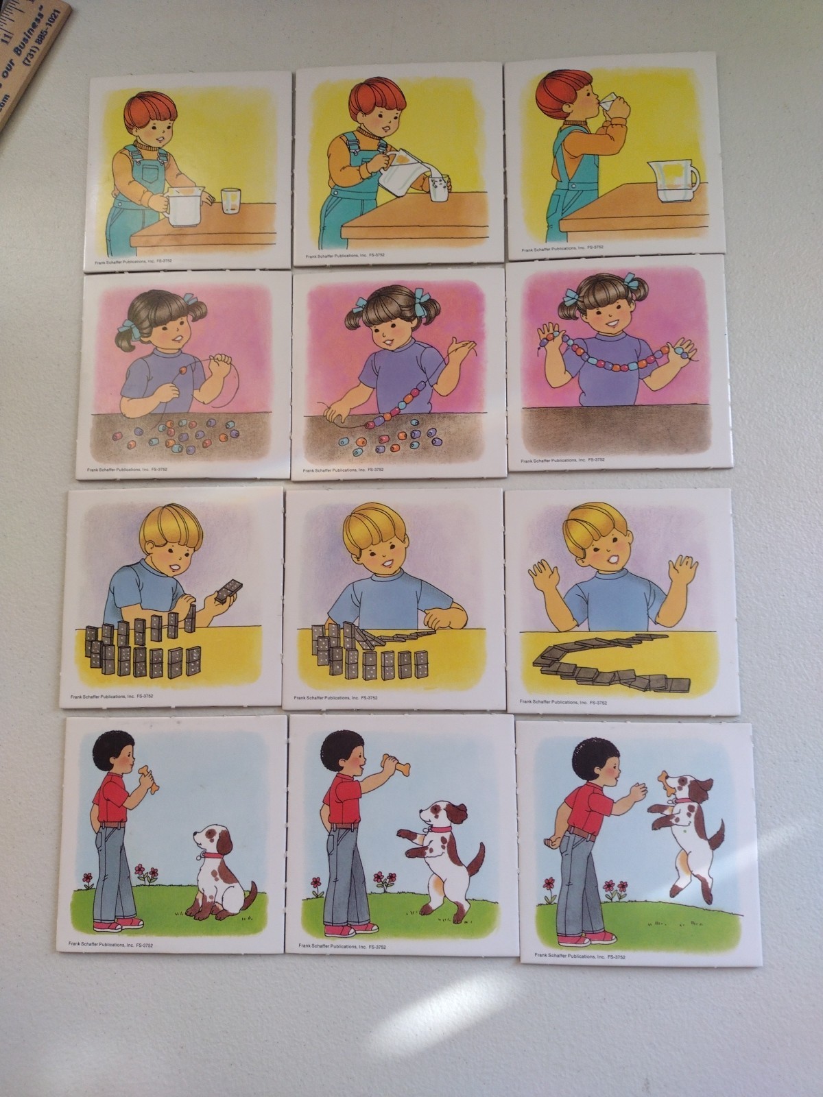 Frank Schaffer 3-Scene Sequencing Cards 16 Sets FS-3752 1998 complete Ages 3-6