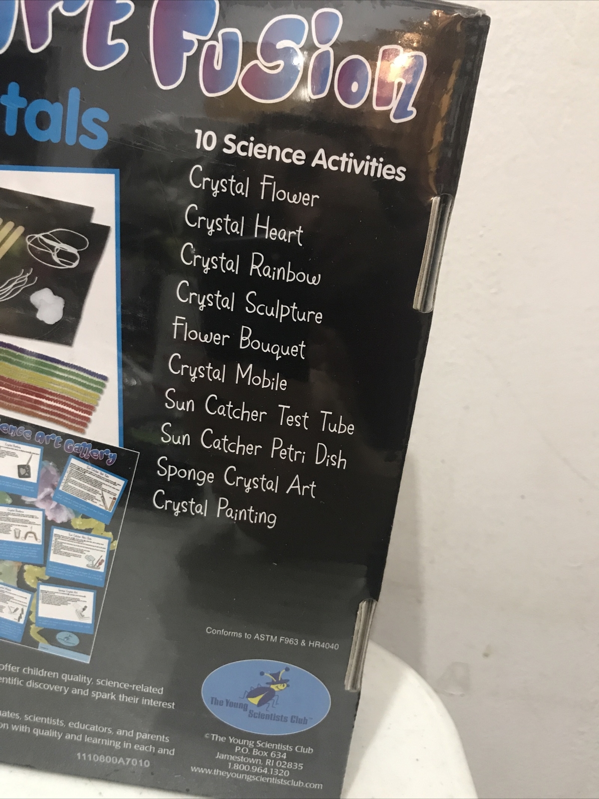 Young Scientists Club Science-Art Fusion Crystals Kit New Sealed Ages 5+ New