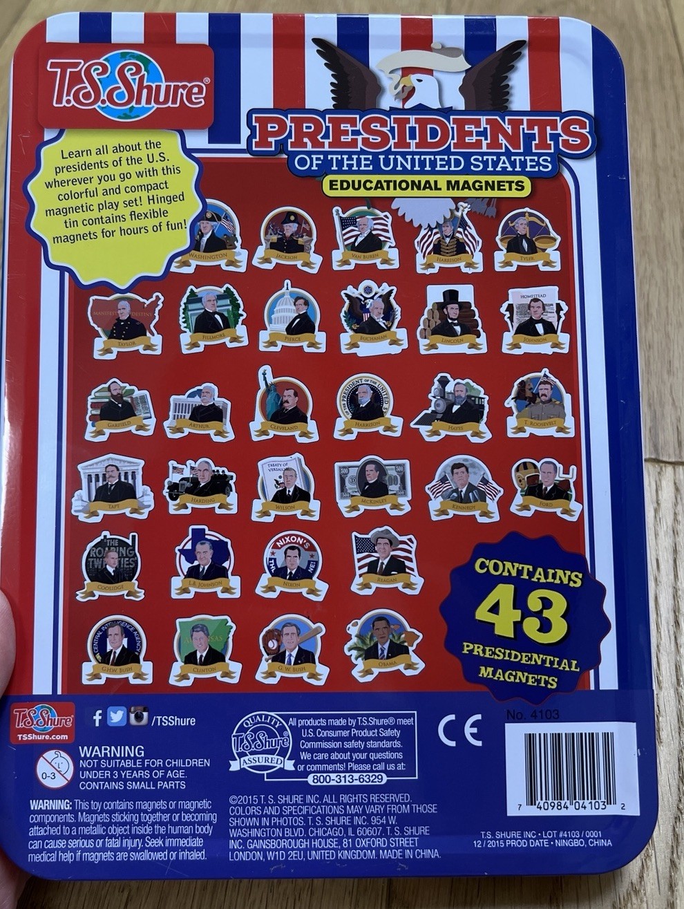 Presidents Educational Game Travel Game Classroom Center 2015