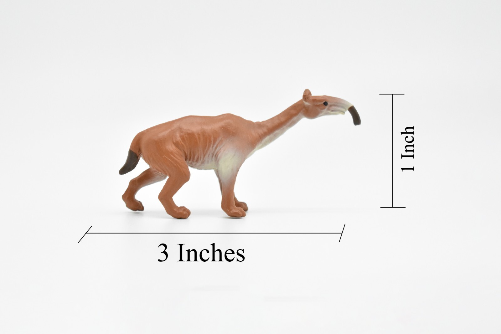 Macrauchenia, Long Neck Llama Ice Age Mammal, Realistic Plastic Toy 3″ F3133B224