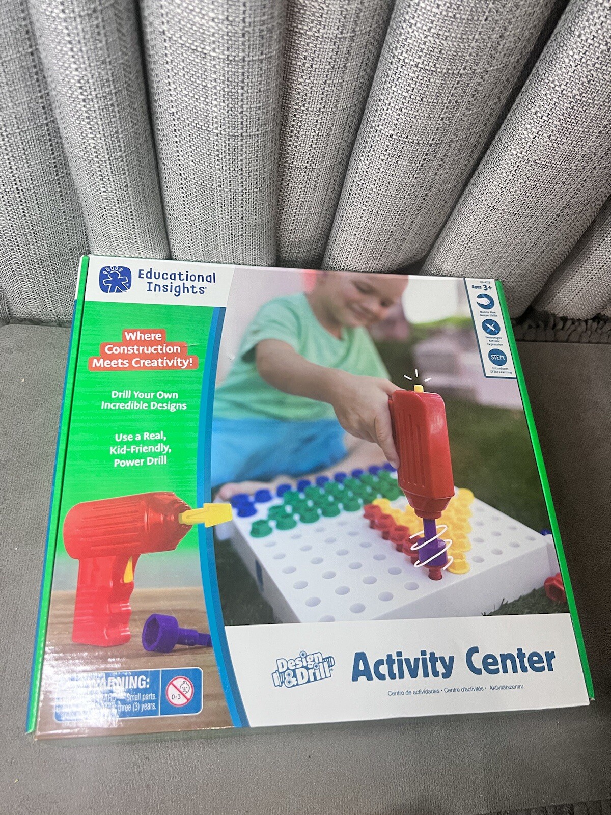 Educational Insights Activity Center Design Drill Homeschool Stem Kids Child Toy