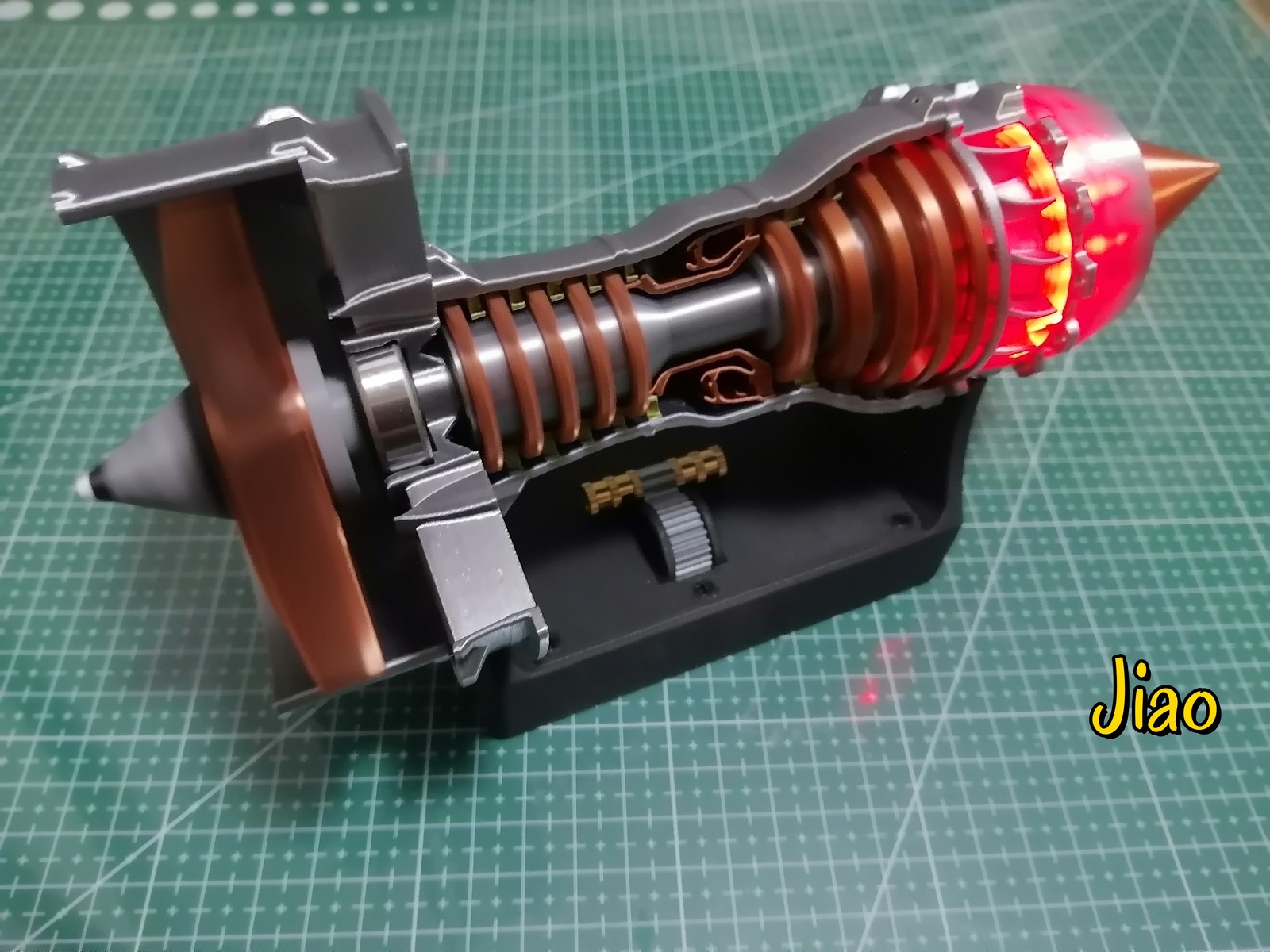 1/26 Trent 900 Turbofan Engine Model A380 Aircraft Engine Rotatable Children Toy