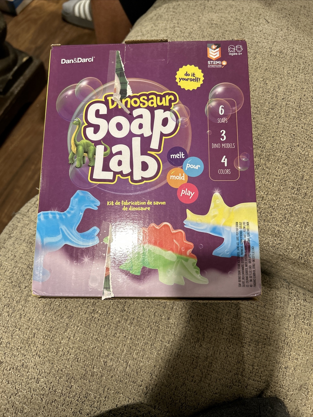 Dino Soap Making Kit for Kids – Dinosaur Science Kits for Kids All Ages – NEW
