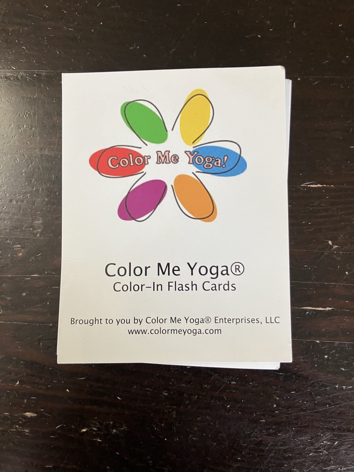 Color Me Yoga Color-In Flash Cards