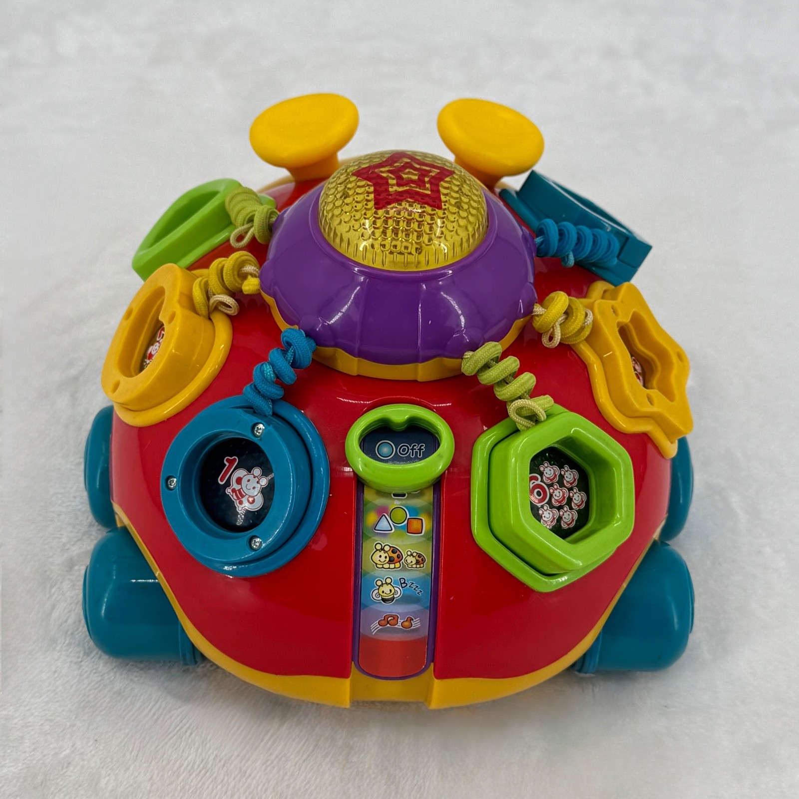 Vtg VTech Crazy Legs Learning Bright Bug Kids Educational Toy Musical Pull Toy