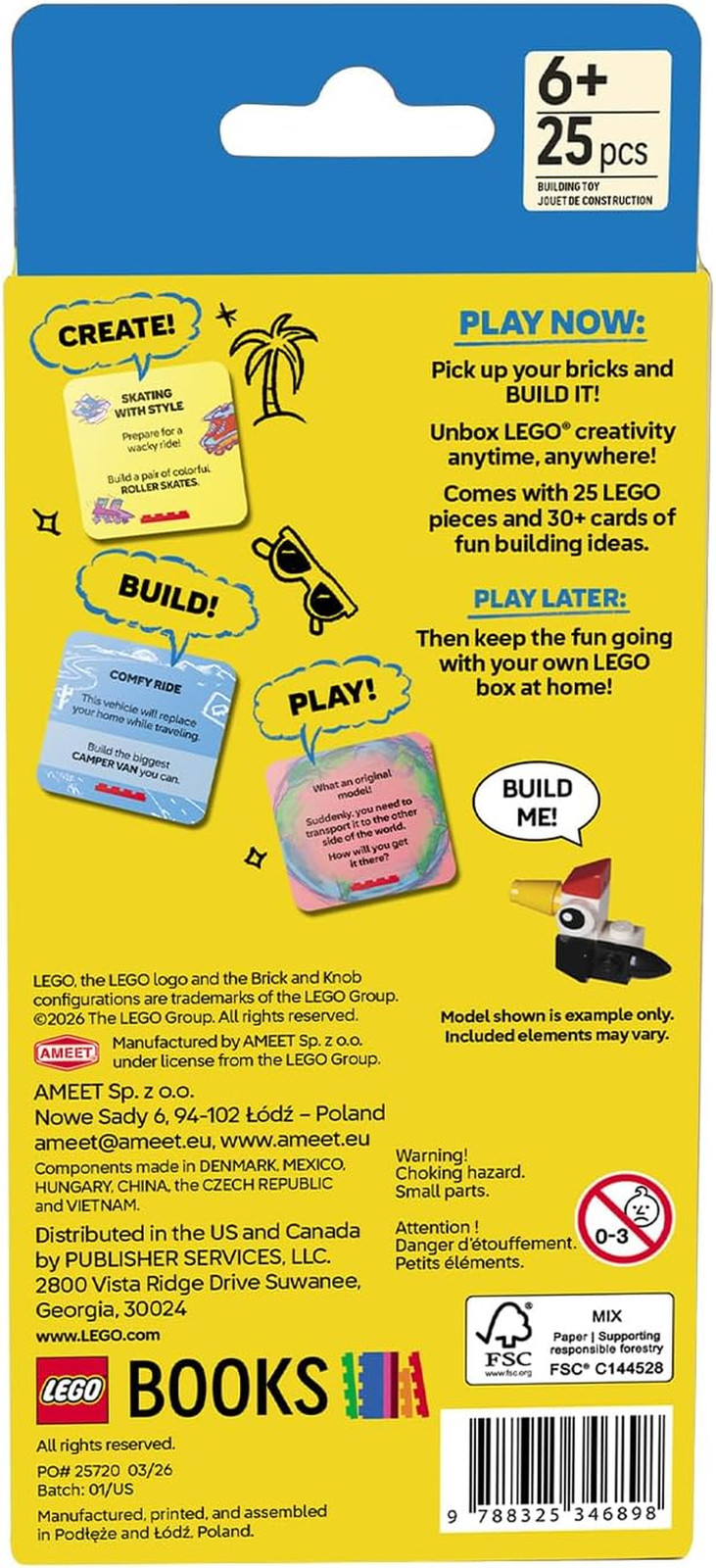 AMEET LEGO Recreate Summer, Building Block Activity Set | Activity Cards with Se