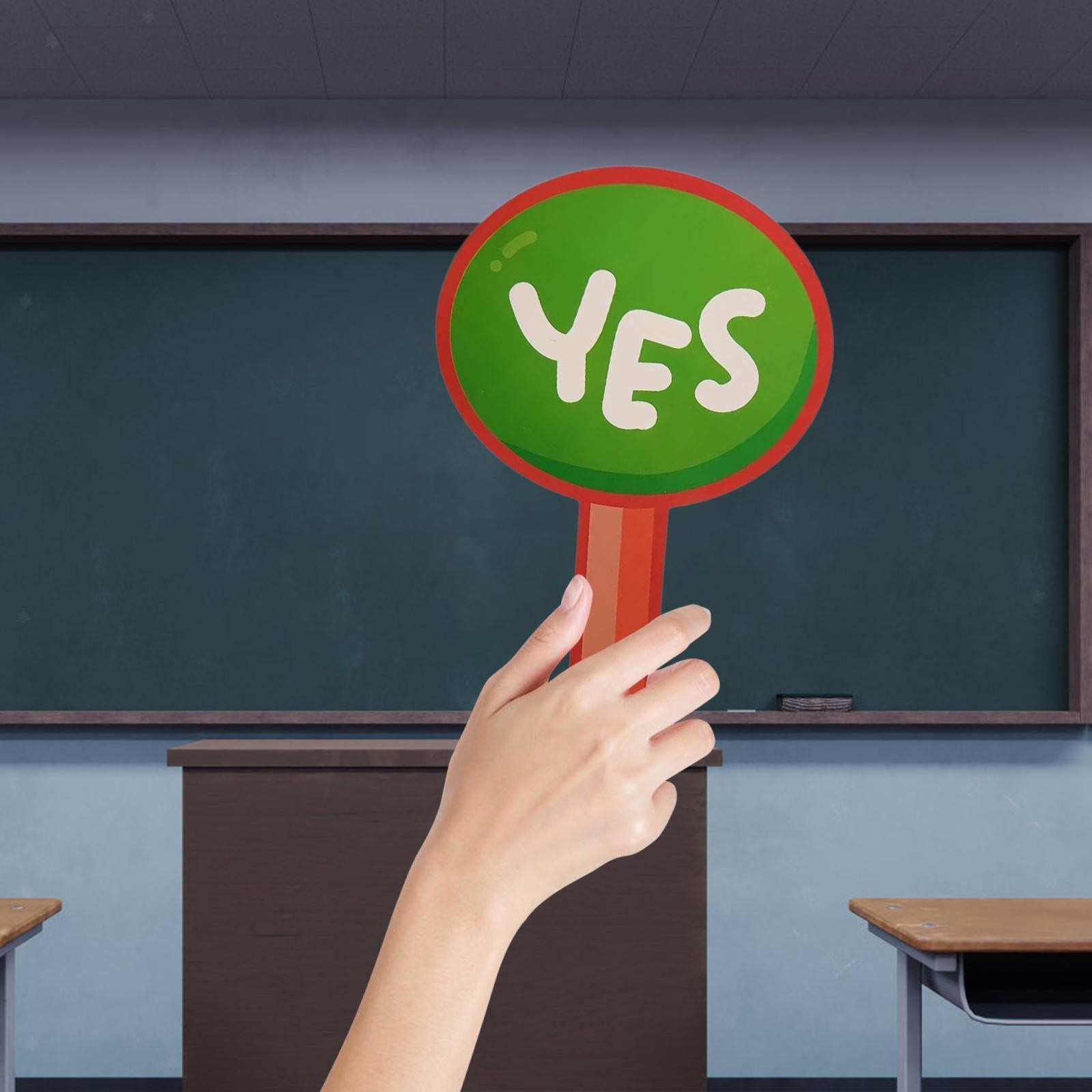 Yes No Classroom Signs Small Group Classroom Supplies Yes No Signs Paddle