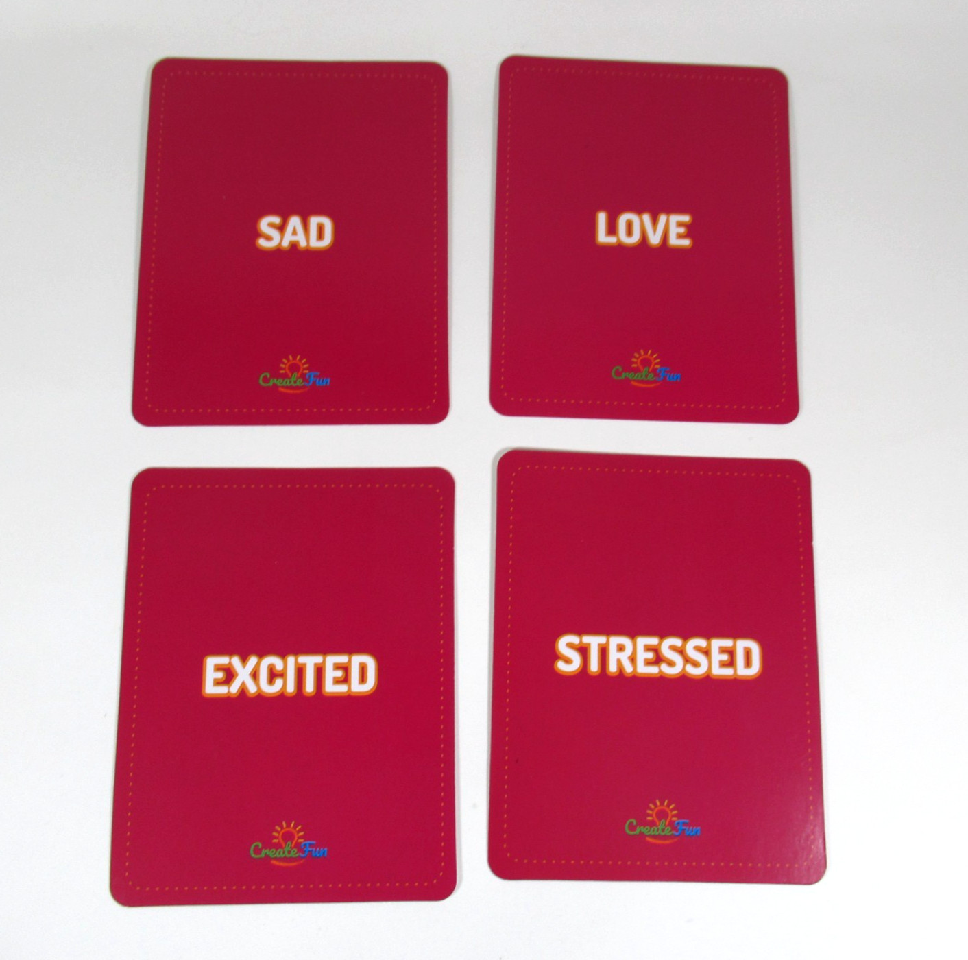 Emotions Flash Cards 50 Set CreateFun Social Skills Therapy Autism ABA