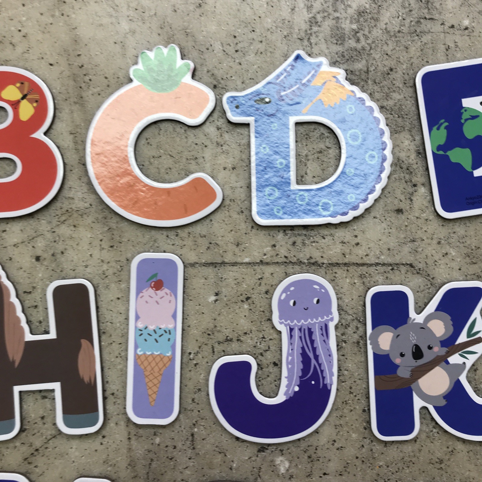 Target Bullseye Back to School Magnetic Alphabet Letters ABC 26 Count Animals