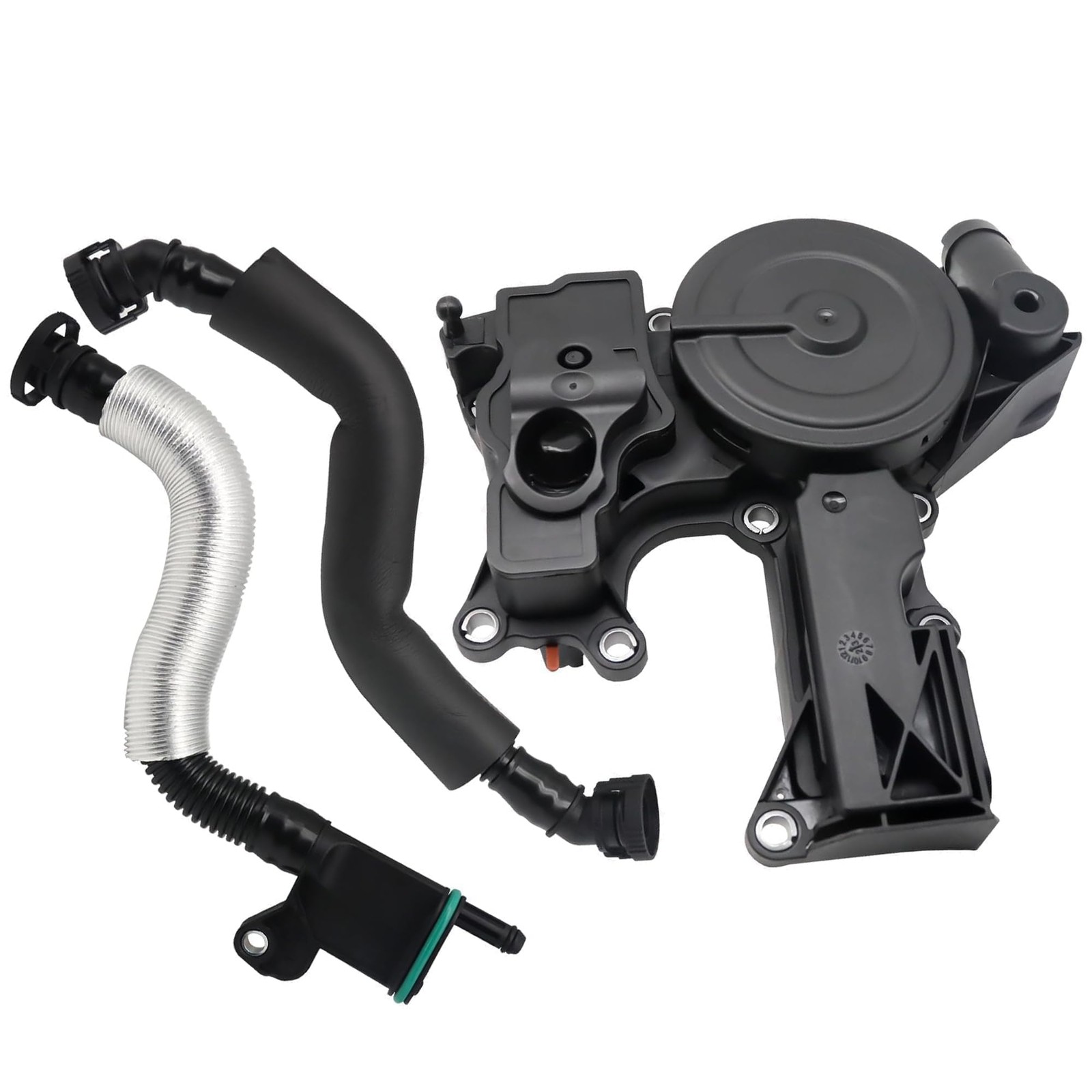 06H103495B PCV Valve Engine Crankcase Vent Oil Separator 06H103495AB, Black