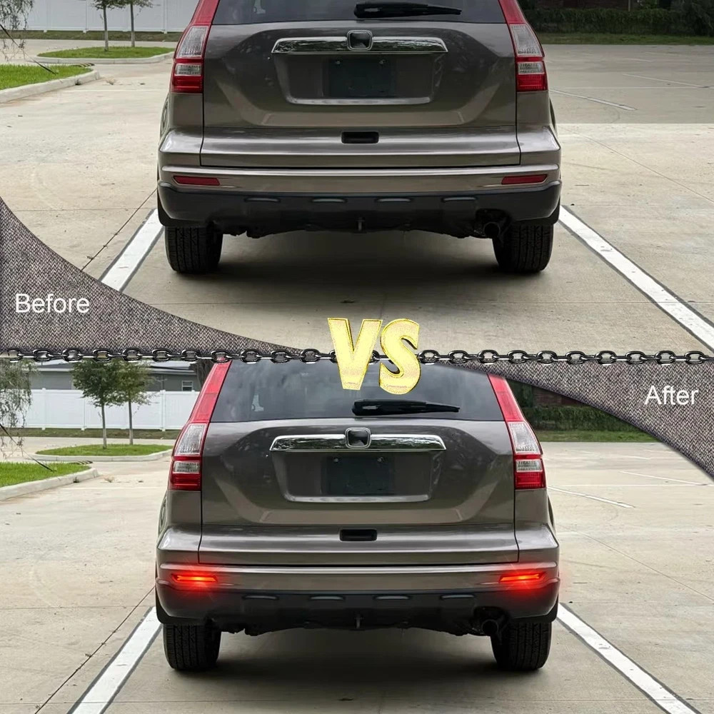 Full LED Rear Bumper Reflector Lights Kit for Honda CRV CR-V 2010 2011 Tail L…
