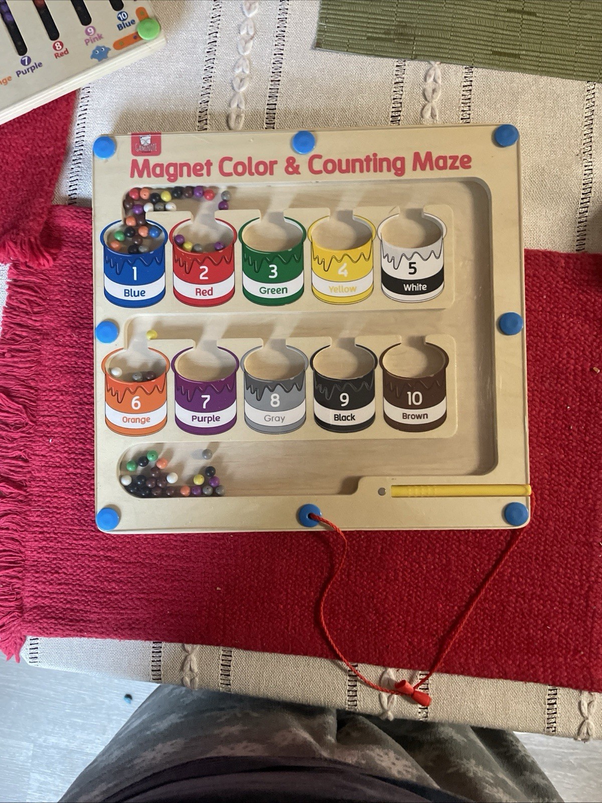 GAMENOTE Magnetic Color and Number Maze – Montessori Fine Motor Skills Toys