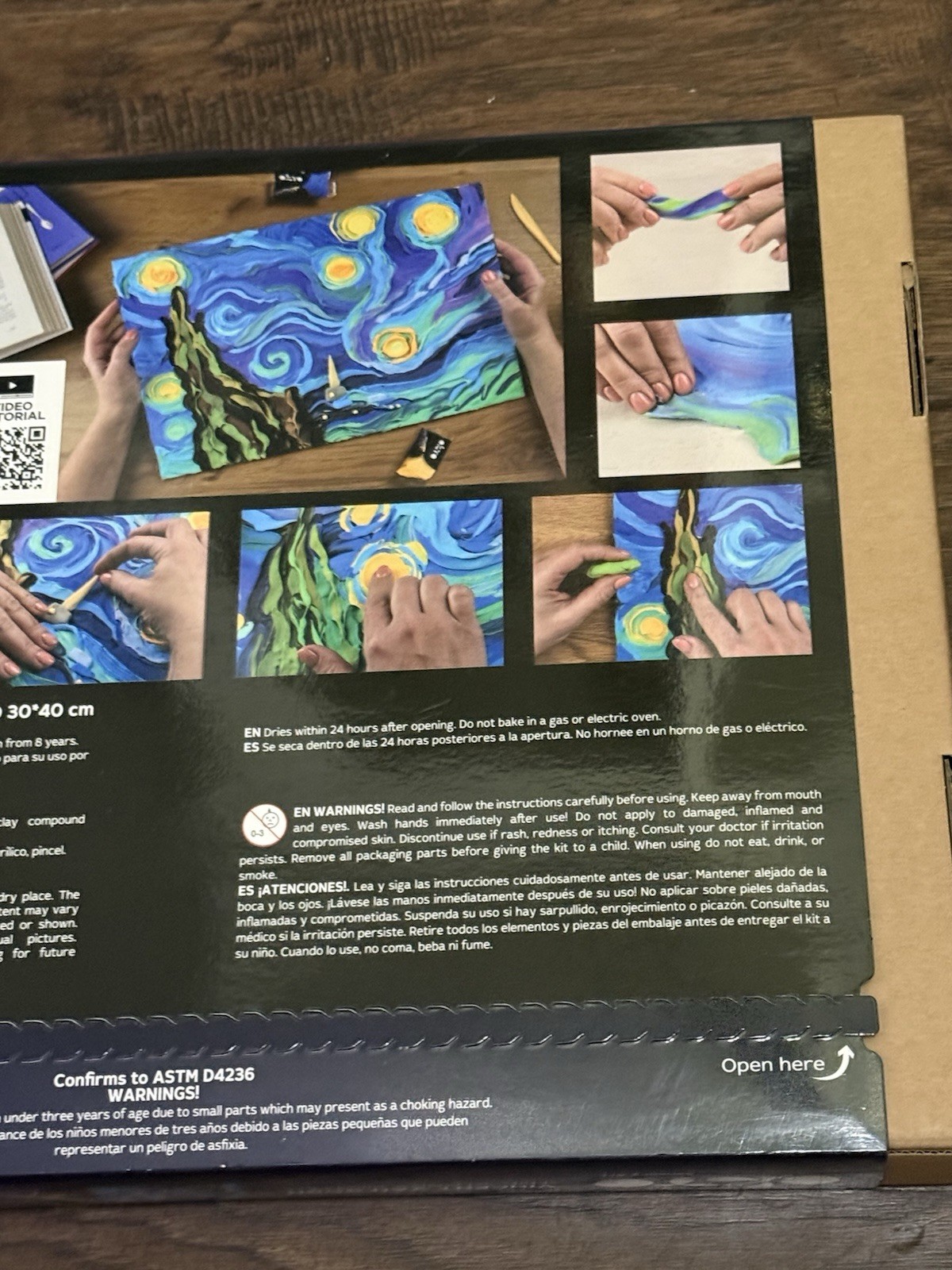 OKTO Van Gogh The Starry Night Sensory Art 3D Painting Creative Set NIB