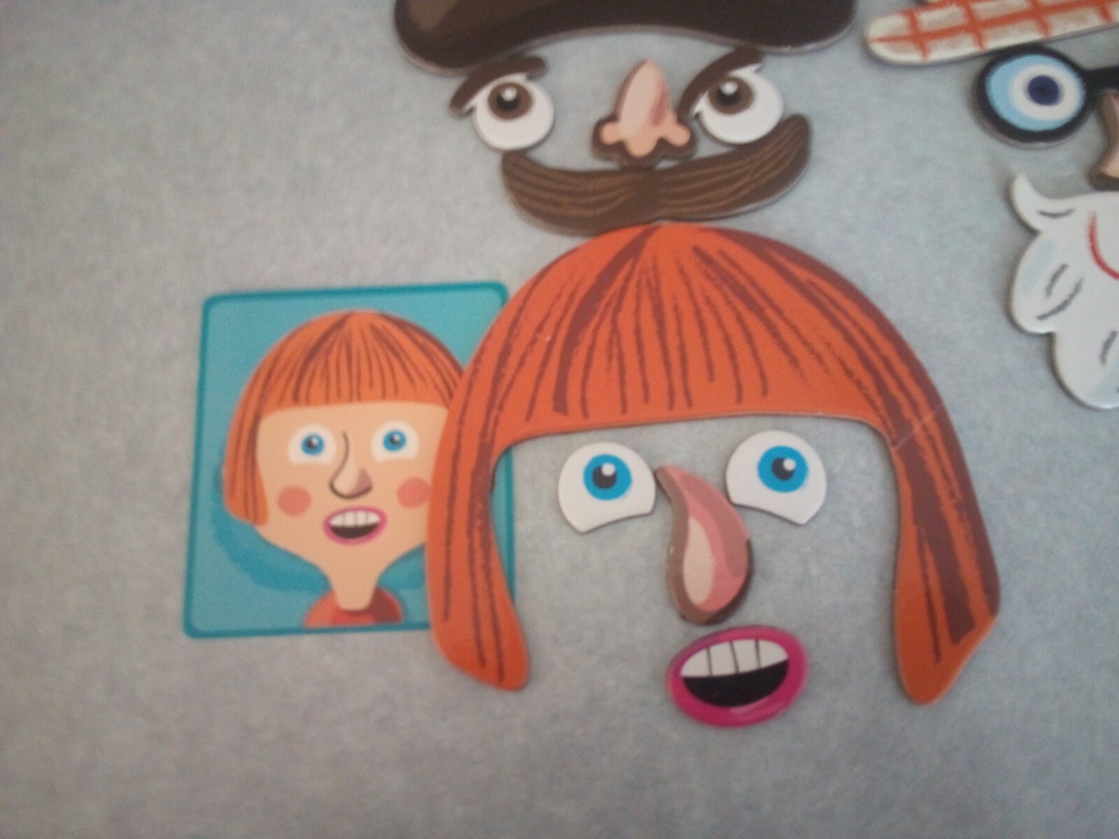 Crazy Faces Magneti’ Book Magnetic Pieces Cards & Box Educational Toy FREE SHIP
