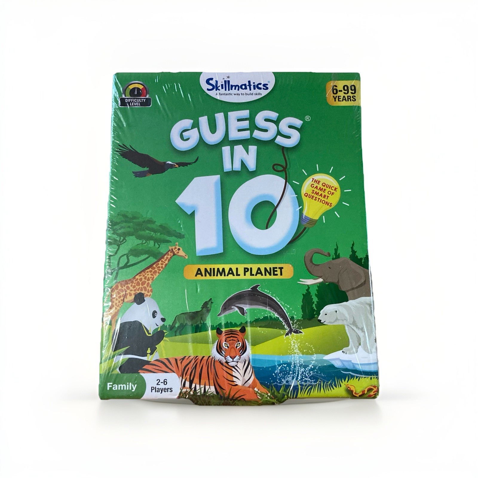 Skillmatics Guess in 10 Animal Planet Card Game Family Game 2-6 Players Sealed