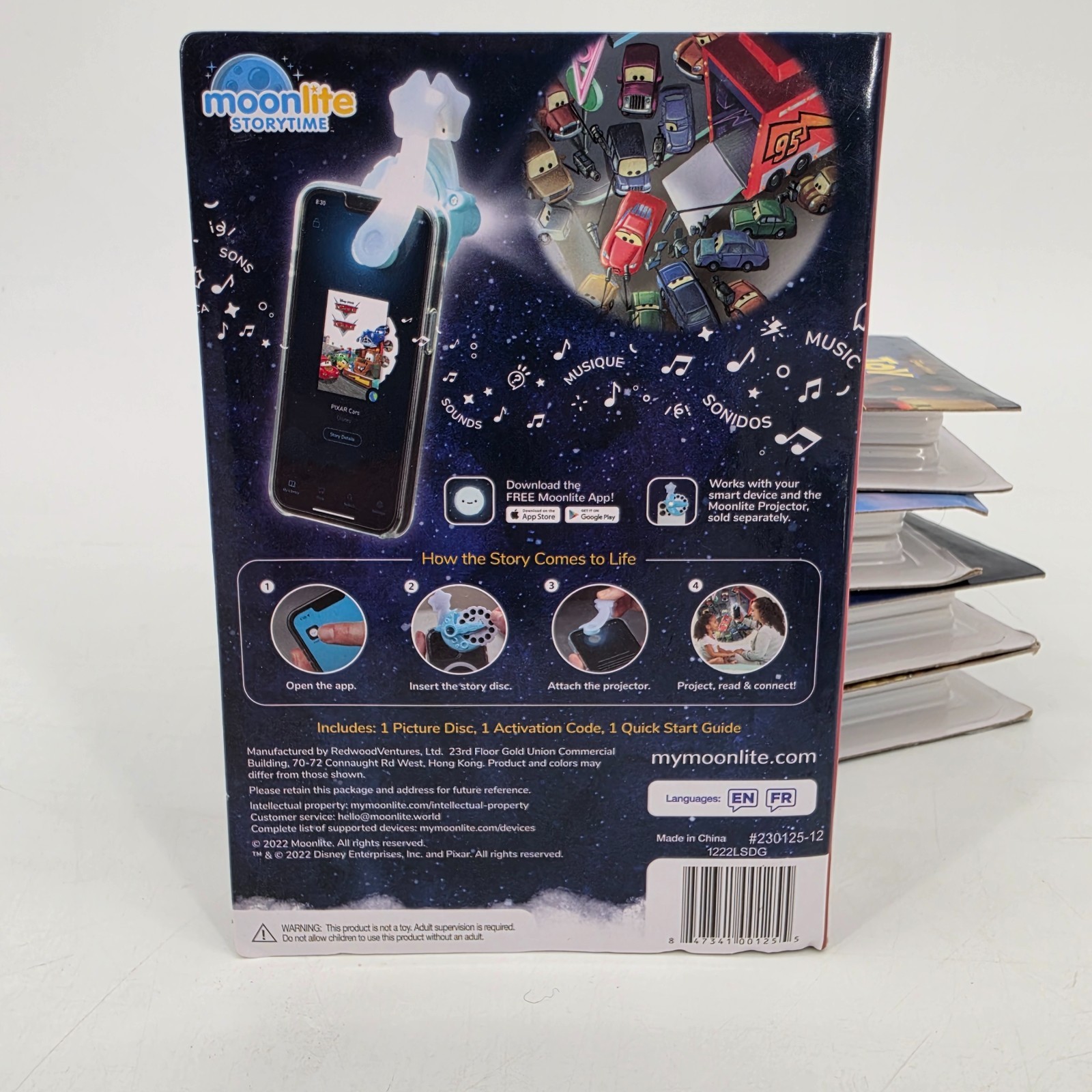 Disney Moonlite Story Reel Storytime Projector Lot of 7 Toy Story Cars Moana