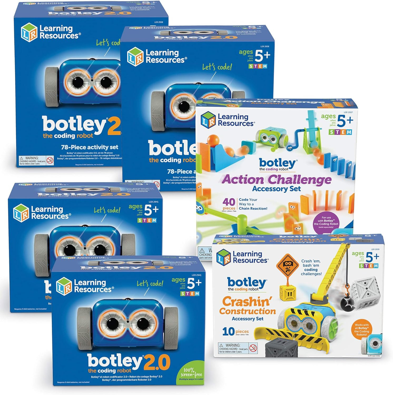Botley 2.0 the Coding Robot, Classroom Set, STEM, Screen-Free Coding Activities,