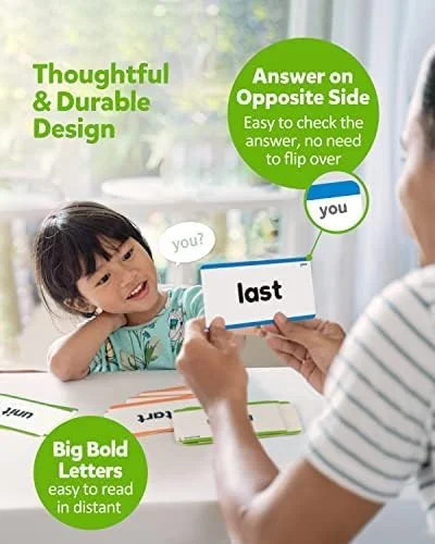 Coogam 520 Sight Words Learning Vocabulary Flash Cards, Dolch Fry High Frequency