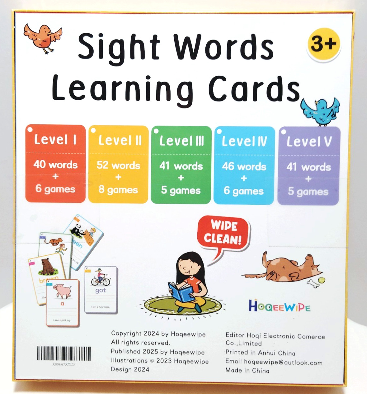 Sight Words Learning Cards 130pc Wipe Clean Reusable Ages 3+ New Sealed Kids