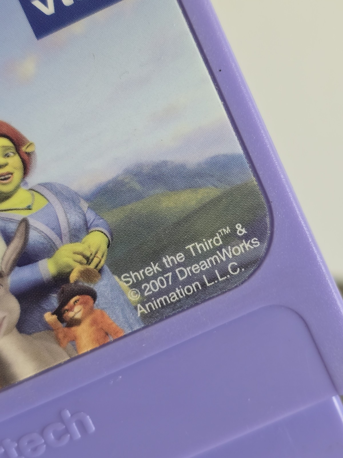 2007 Vtech V Smile Video Game Cartridge Shrek Third Arthur School Day Adventure