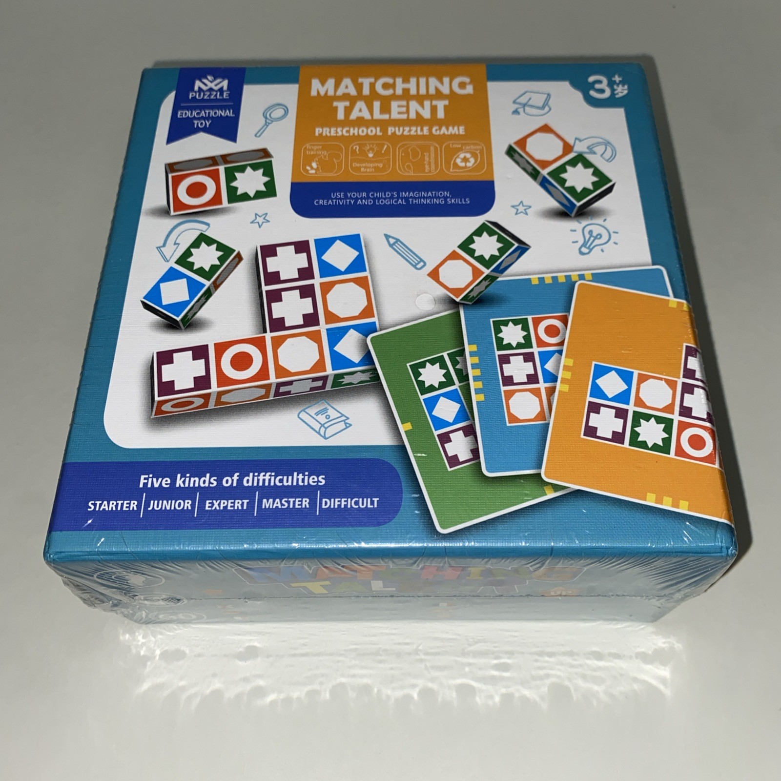 Matching Talent Preschool Puzzle Game Wooden Matching – 5 Difficulties New