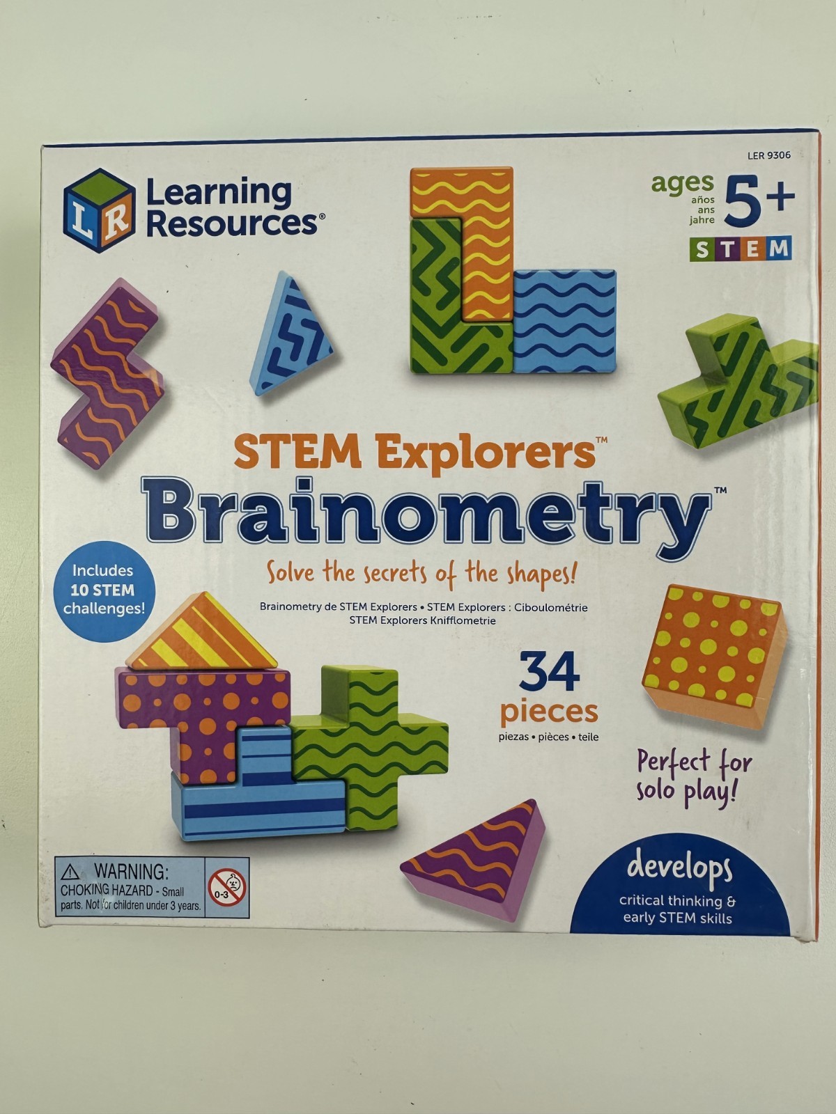 Learning Resources STEM Explorers Brainometry 10 STEM Toys 34 Pieces For Ages 5+