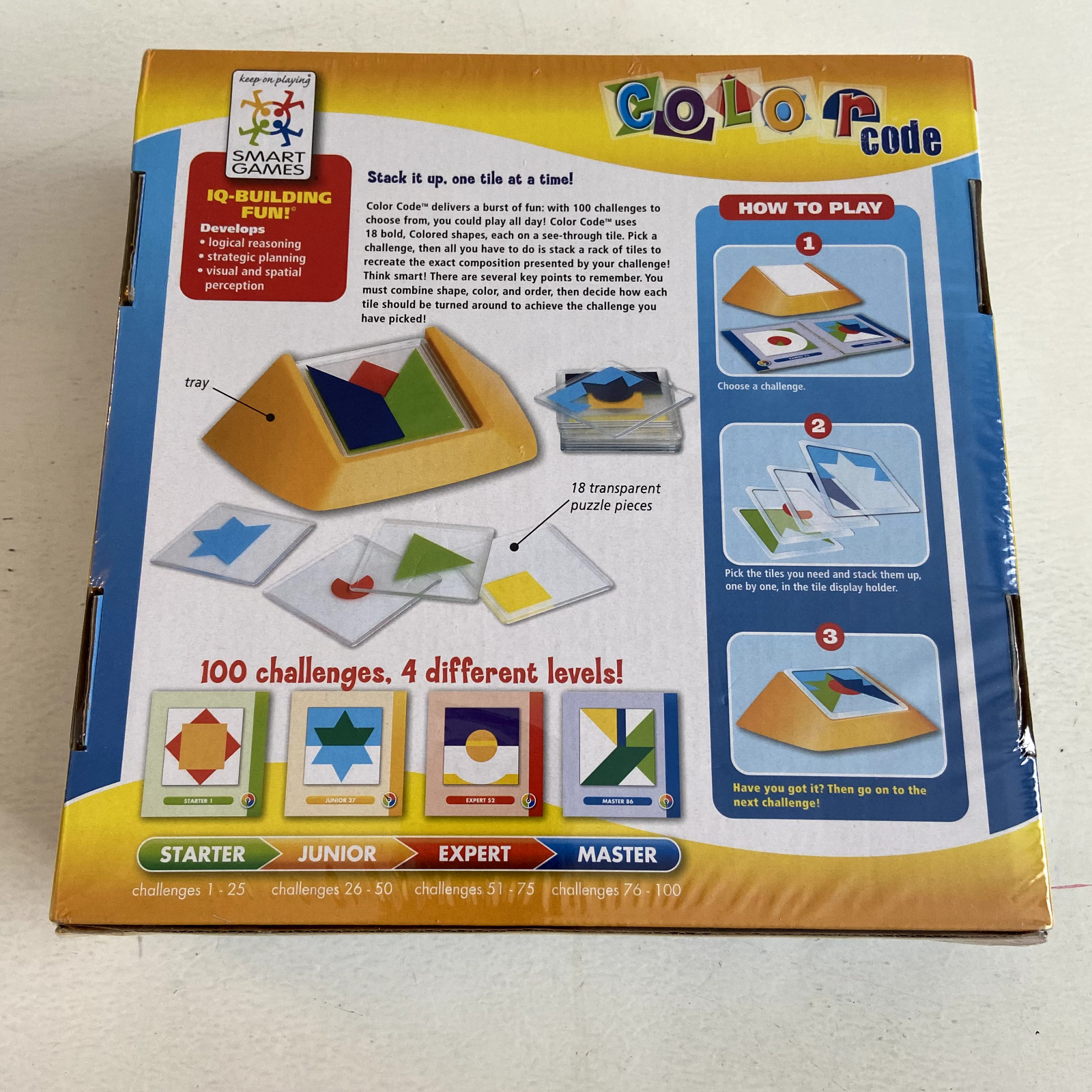 SmartGames Color Code Game Multi-Level Logic Strategic Toys 100 Challenges
