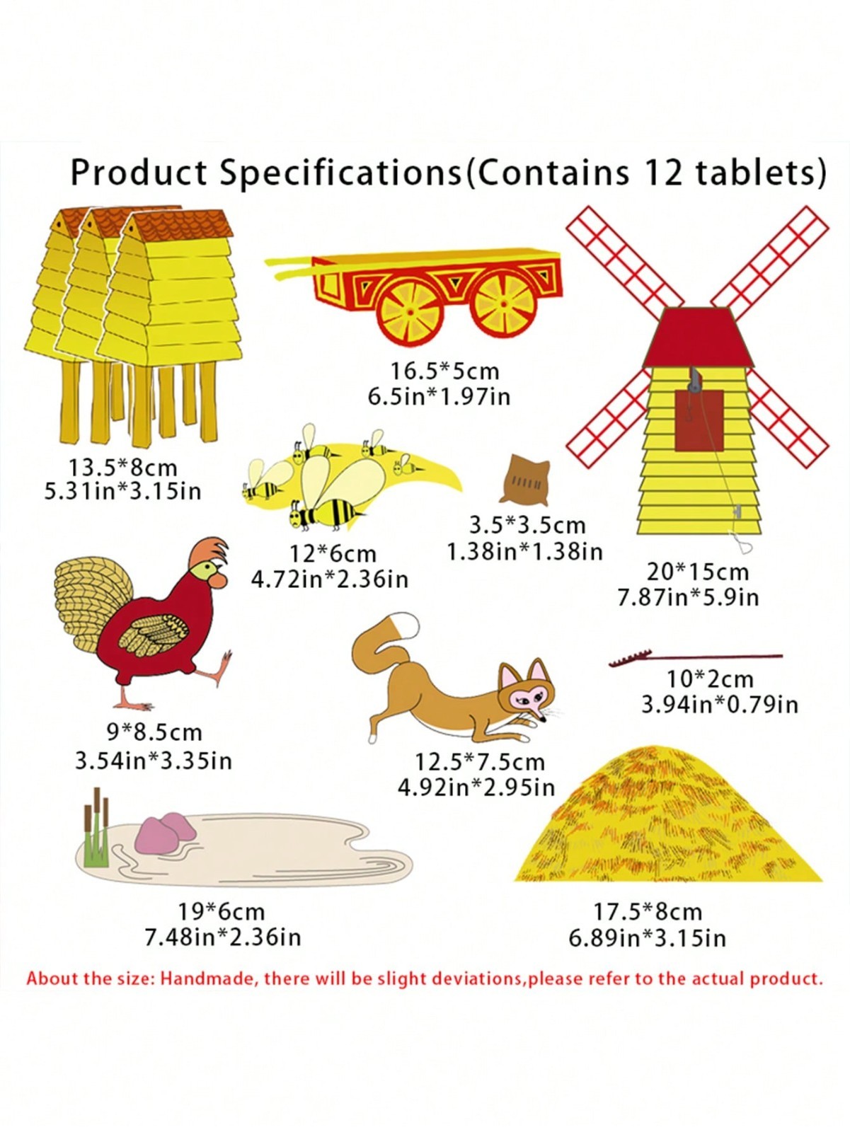 Hen’s Walk Felt Story Set Flannel Board Storytelling Educational Toy for Kids