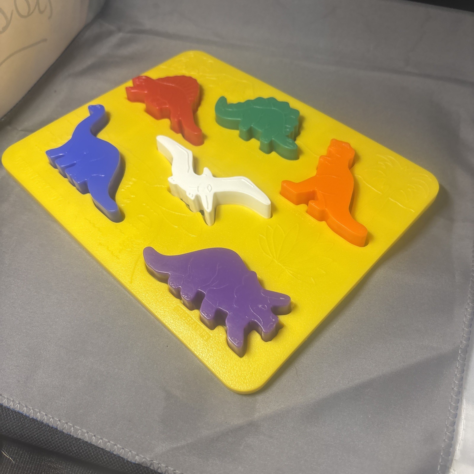 Vintage Place & Trace Puzzle Stencil Set Discovery Toys Car Dinosaur Animal Play