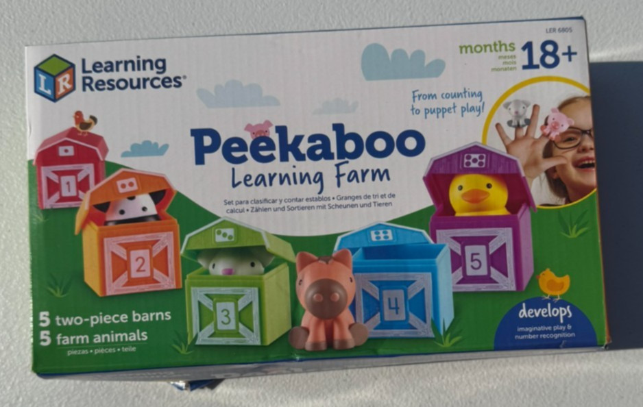 Learning Resources Peekaboo Learning Farm – Educational Toy Set (Damaged Box)