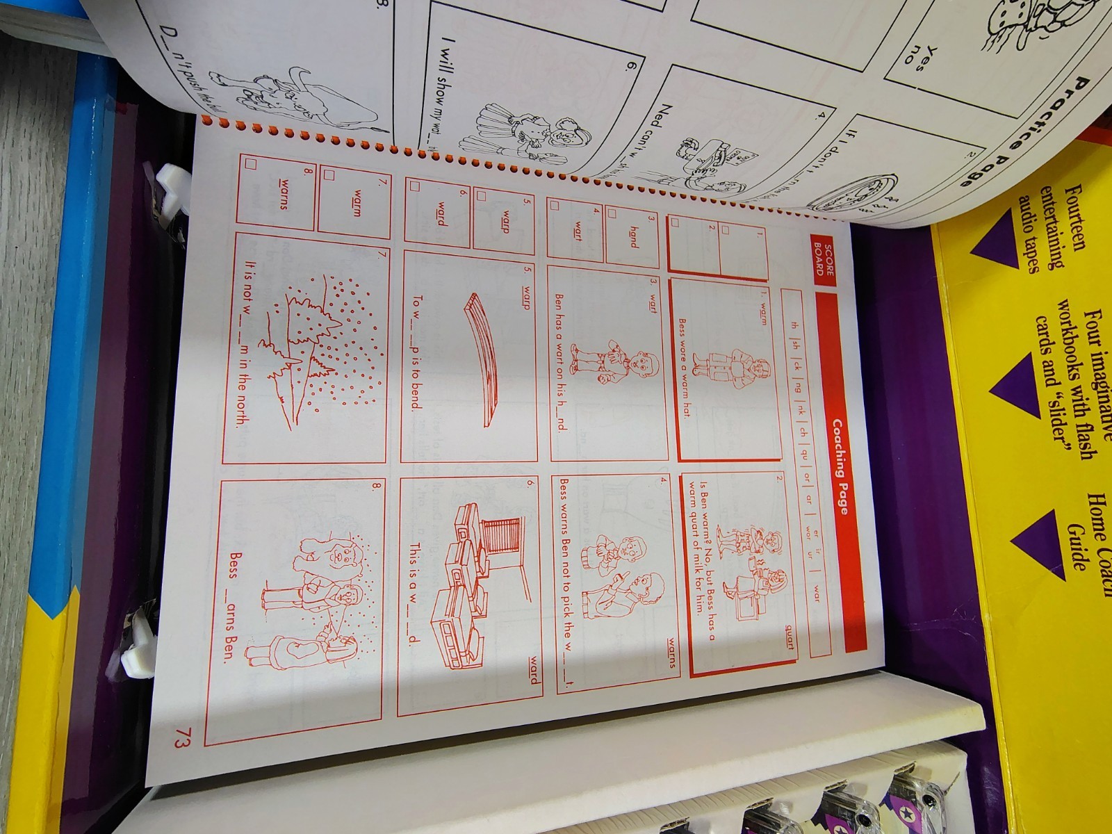 Learn to Read Program by Educational Insights 4+ Home Run School Workbooks Tapes