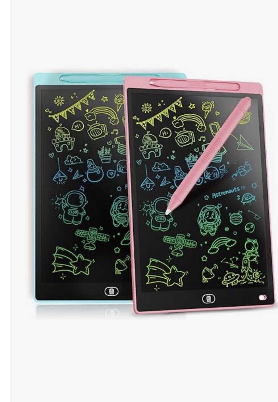 LCD Drawing Tablet for Kids Arts & Crafts Pink Blue Black Ages 4-11