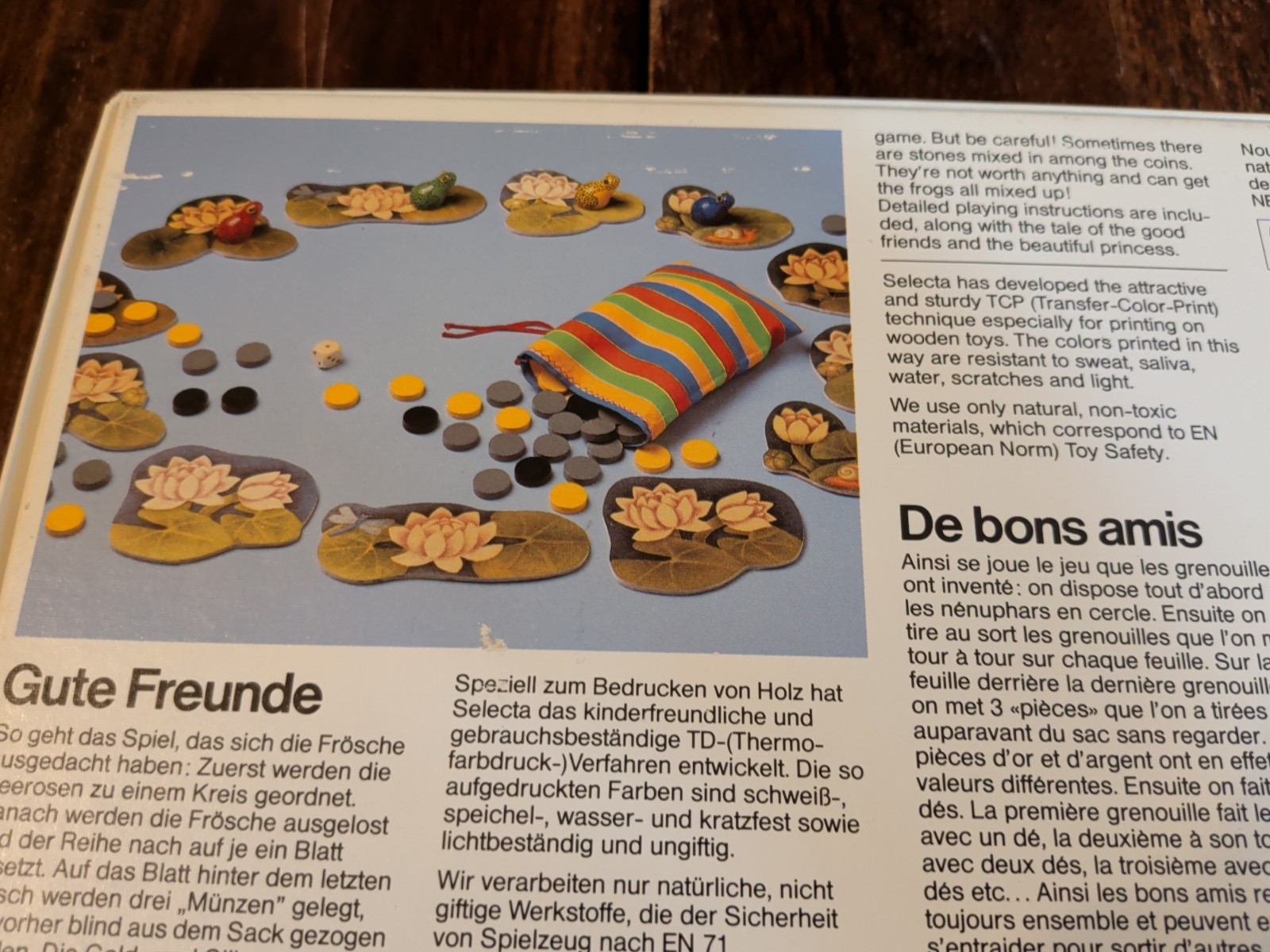 Alex Randolph Gute Freunde Good Friends Game Selecta Spielzeug Wood – Incomplete