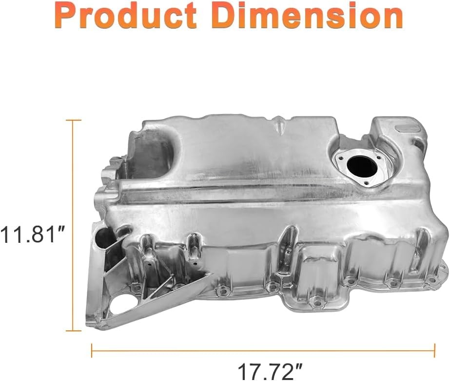 Engine Oil Pan Compatible with Volkswagen Passat 2016-2022, Teramont 2018-2023,