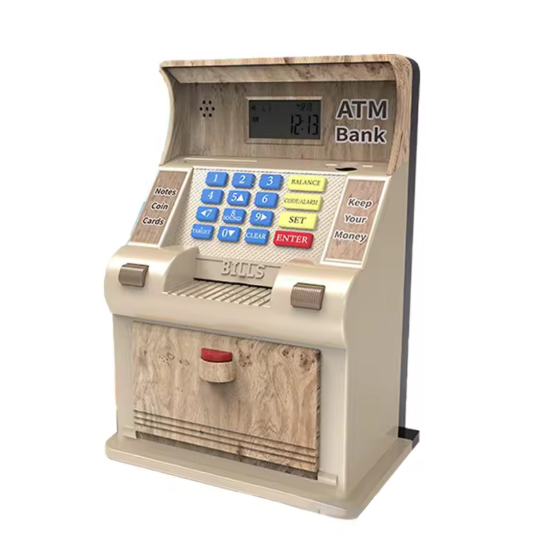 ATM Piggy Bank Kids Money Bank Electronic Saving Box Adult Coin Cash Machine
