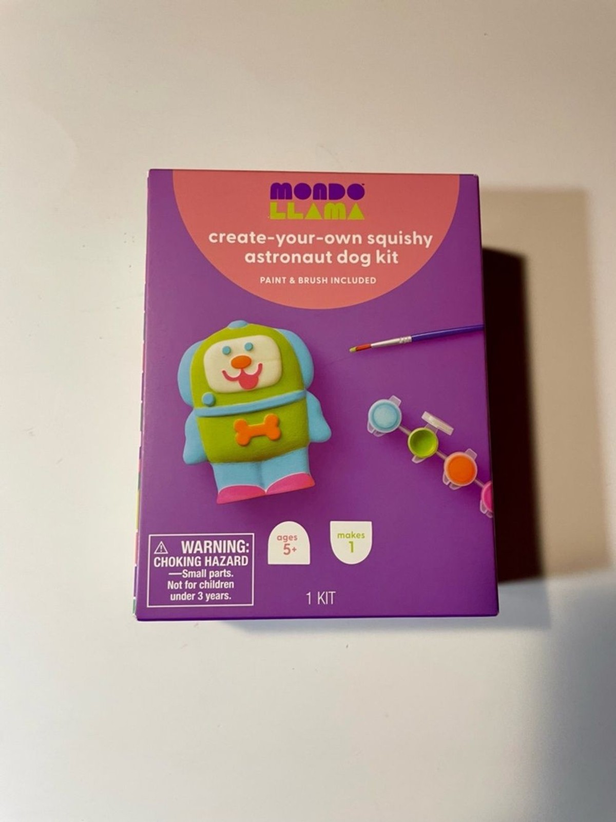 Create-Your-Own Squishy Astronaut Dog Kit – Purple Squeaky Toy DIY Mondo Llama
