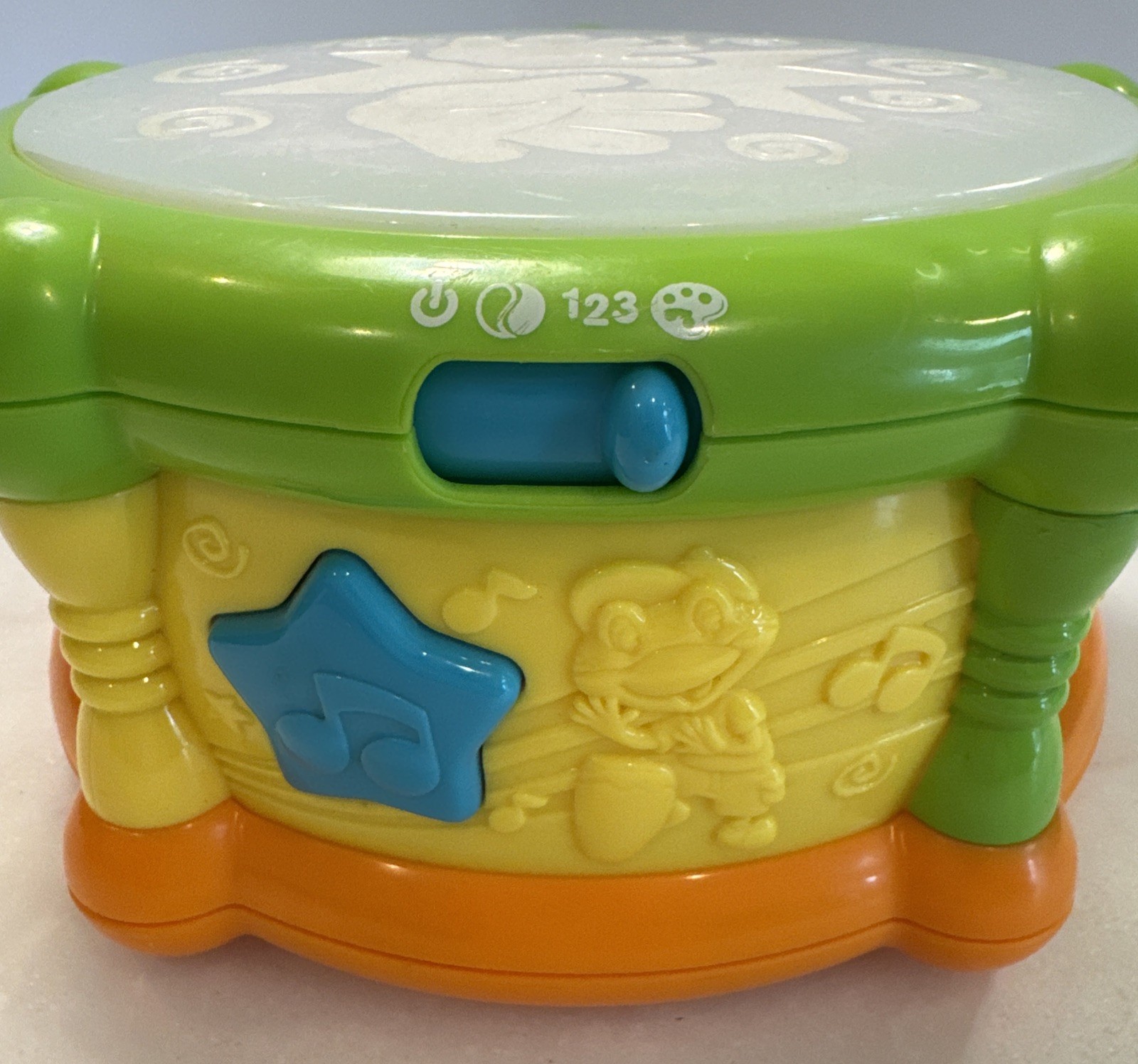 Leap Frog Drum Bilingual Spanish /English Instrument Light Up Sounds Educational